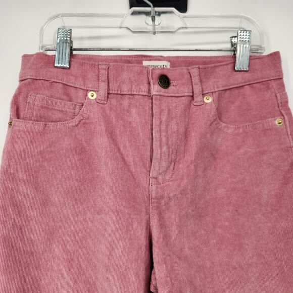 NWT Crewcuts J.Crew Mauve Corduroy Adjustable Waist Straight Leg Pants Girl's 10 - Picture 2 of 9